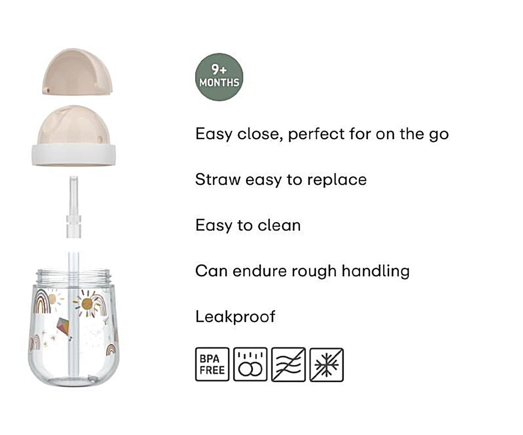 Vaso con Pajita Mepal Mio Little Dutch Fairy Garden 300 ml