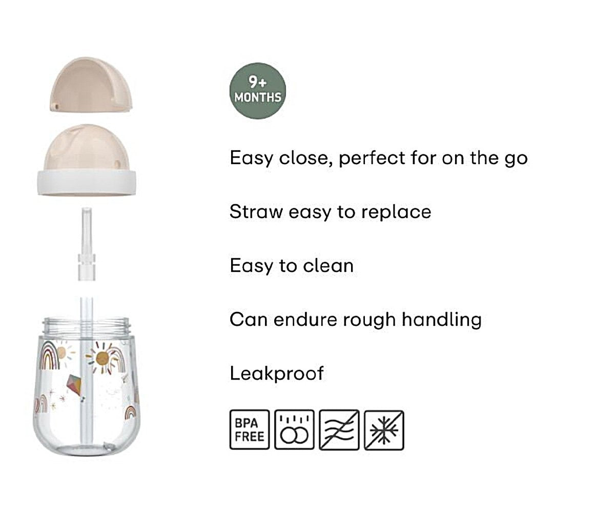Vaso con Pajita Mepal Mio Little Dutch Fairy Garden 300 ml