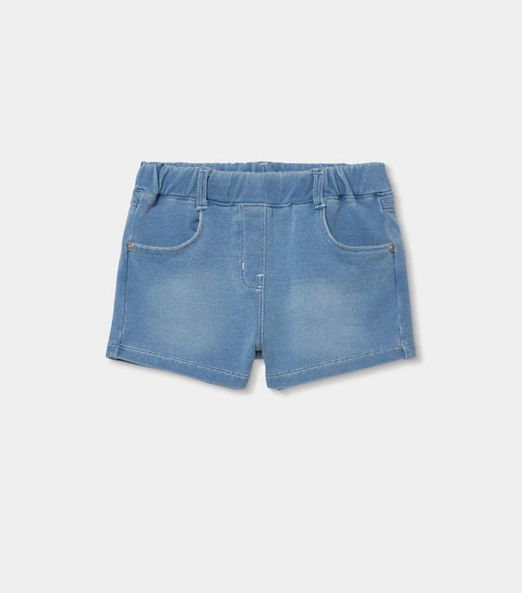 Short felpa denim bleach