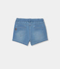 Short felpa denim bleach