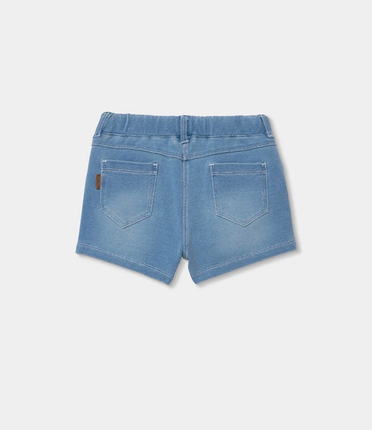 Short felpa denim bleach
