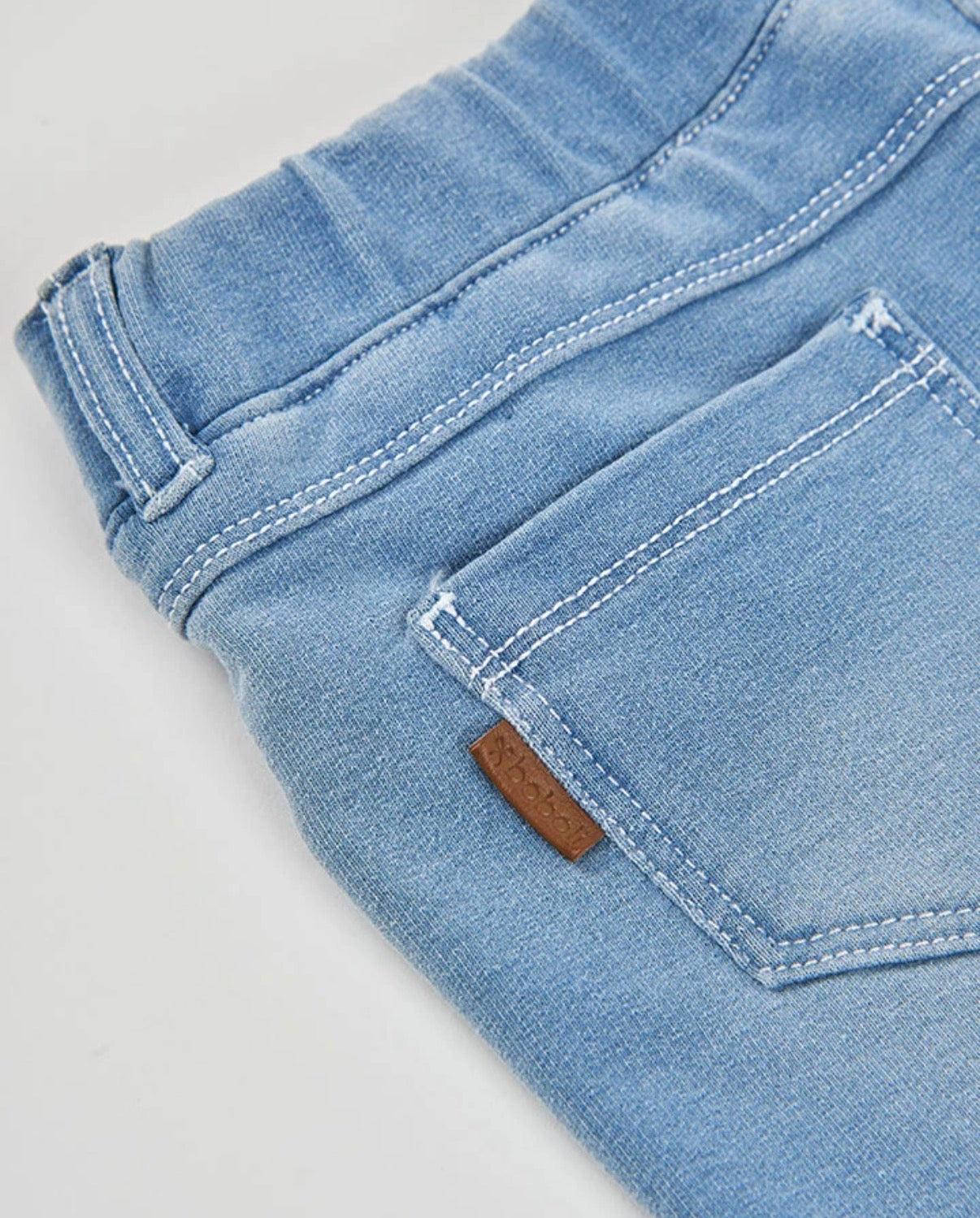 Short felpa denim bleach