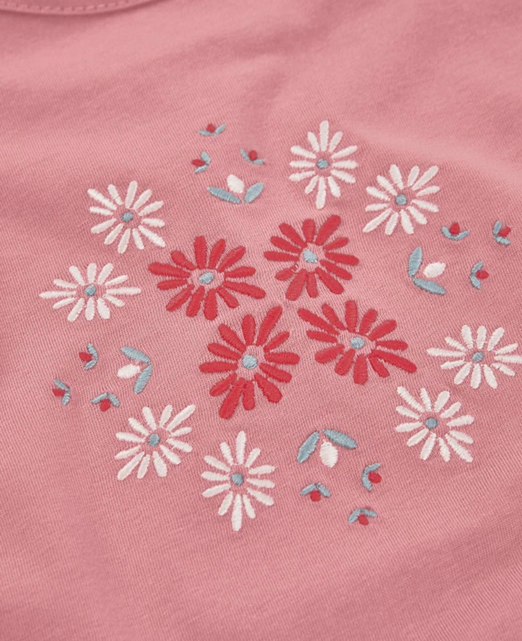 Camiseta de manga corta flores